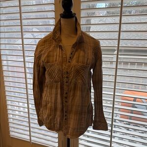 Free People Button-Up flannel